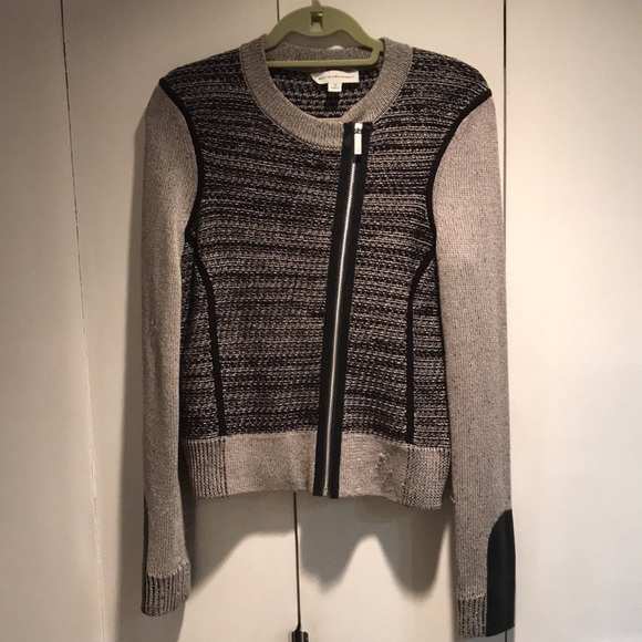 White + Warren Sweaters - White + Warren Medium Asymmetrical Zipperd Cardigan
